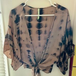 NWOT Tie Dye Kimono Top